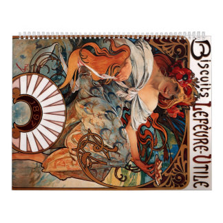 Biscuits Lefevre Utile - Alphonse Mucha Calendar