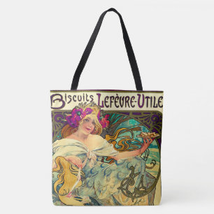 Biscuits Lefevre-Utile by Alphonse Mucha (1896) Tote Bag
