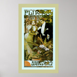 Biscuits Lefèvre-Utile ~ Vintage Advertising Poster