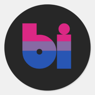 BISEXUAL 2 CLASSIC ROUND STICKER