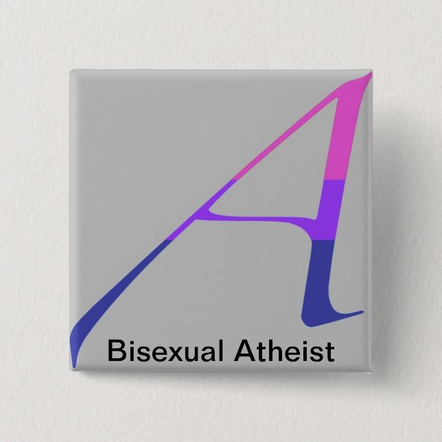 Bisexual Atheist Pin (Front)