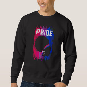 Bisexual Bi Pride Flag Afro Black Pride Bhm Pride Sweatshirt