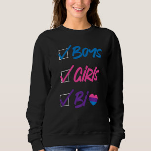 Bisexual Bi Pride Flag Boys Girls Bi   Sweatshirt