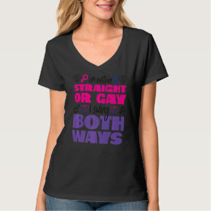 Bisexual Bi Pride Flag I'm Neither Straight Or Gay T-Shirt
