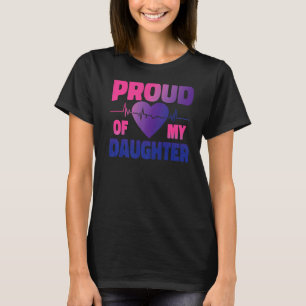 Bisexual Bi Pride Flag Mother Father Daughter Mum T-Shirt