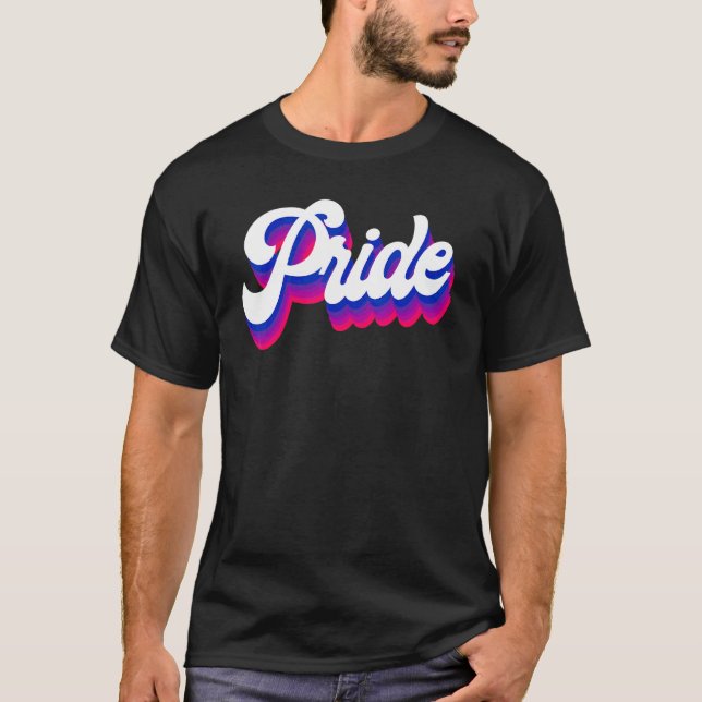 Bisexual Bi Pride Flag Pride T-Shirt (Front)