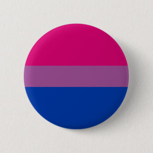 Bisexual Bi Pride Flag Purple Blue Pink Queer LGBT 6 Cm Round Badge
