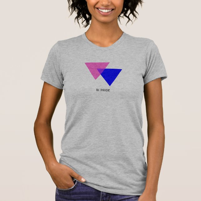 Bisexual Biangles Symbol Customisable Woman's Tee (Front)