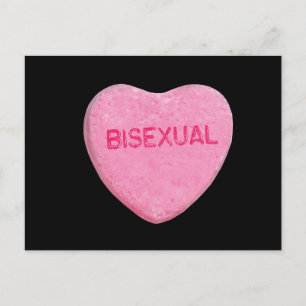 BISEXUAL CANDY HEART - .png Postcard
