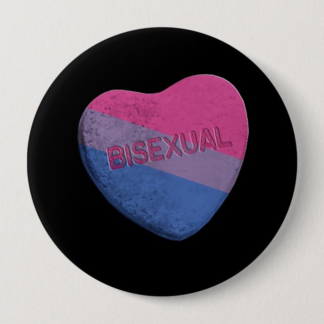 BISEXUAL CANDY -.png 10 Cm Round Badge (Front)
