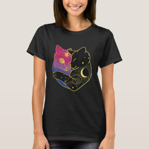 Bisexual Cat Heart Bi Pride Flag Lgbt Gay Festival T-Shirt