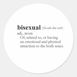 BISEXUAL CLASSIC ROUND STICKER
