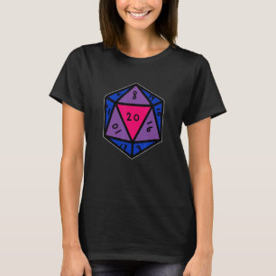 Bisexual D 20 Dice Bisexual Pride Lgbt T-Shirt