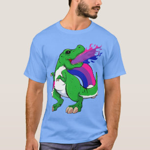 Bisexual Dinosaur LGBT-Q Cool T-Rex Subtle Bi Prid T-Shirt