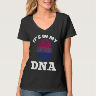 Bisexual Dna Bi Pride Fingerprint Equality Lgbtq B T-Shirt