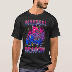 Bisexual Dragon Bisexuality Flag Bi Lgbt Pride Mon T-Shirt