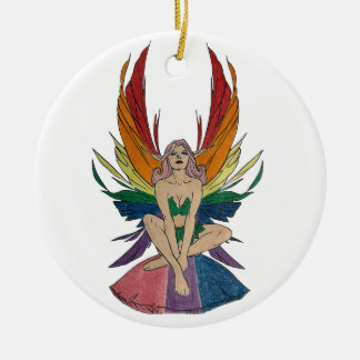Bisexual Faerie Ceramic Tree Decoration