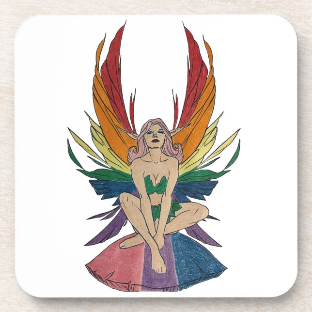 Bisexual Faerie Coaster (Front)