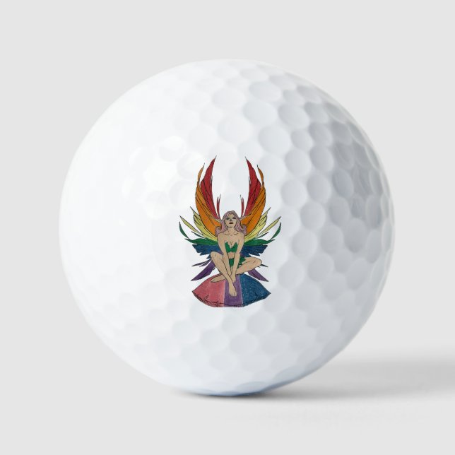 Bisexual Faerie Golf Balls (Front)