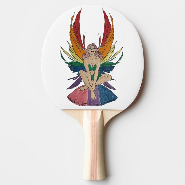 Bisexual Faerie Ping Pong Paddle (Front)