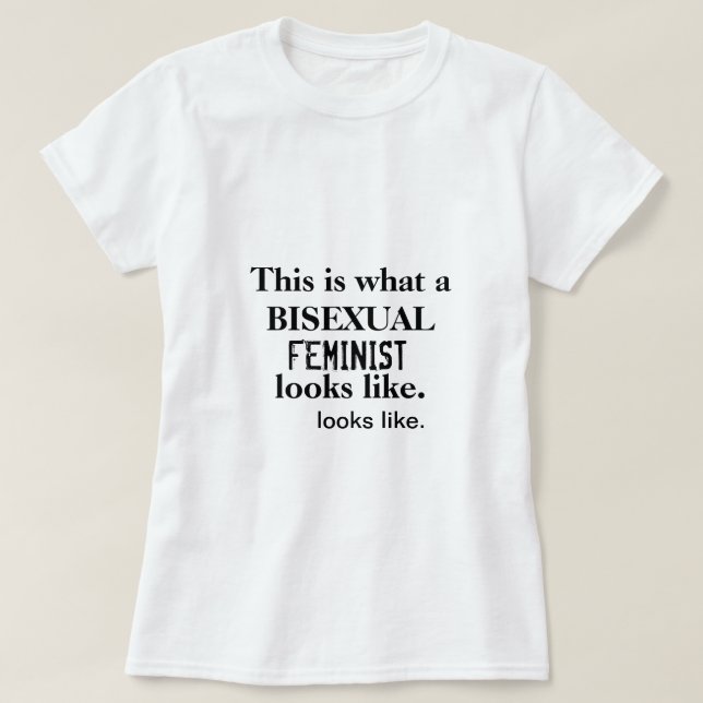 Bisexual Feminist T-Shirt (Design Front)