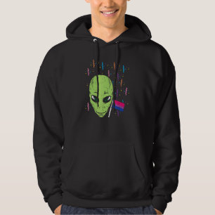 Bisexual Flag Alien Bi Pride Month Lgbtq Ally Lgbt Hoodie