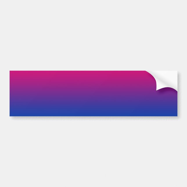 Bisexual Flag Bumper Sticker (Front)