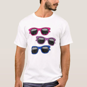Bisexual Flag Cool Sunglasses Bi Pride Month LGBT T-Shirt