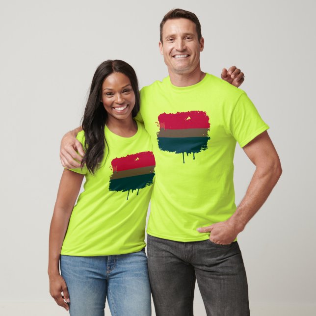 BISEXUAL FLAG DRIPPING T-Shirt (Unisex)