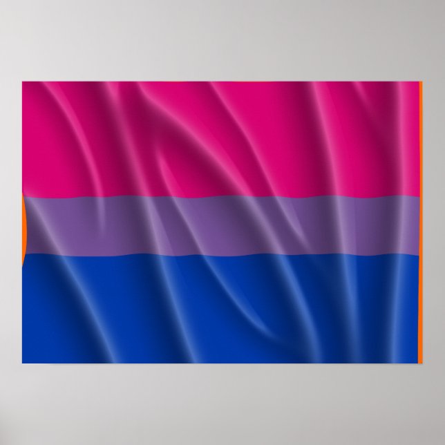 BISEXUAL FLAG FLYING -.png Poster (Front)