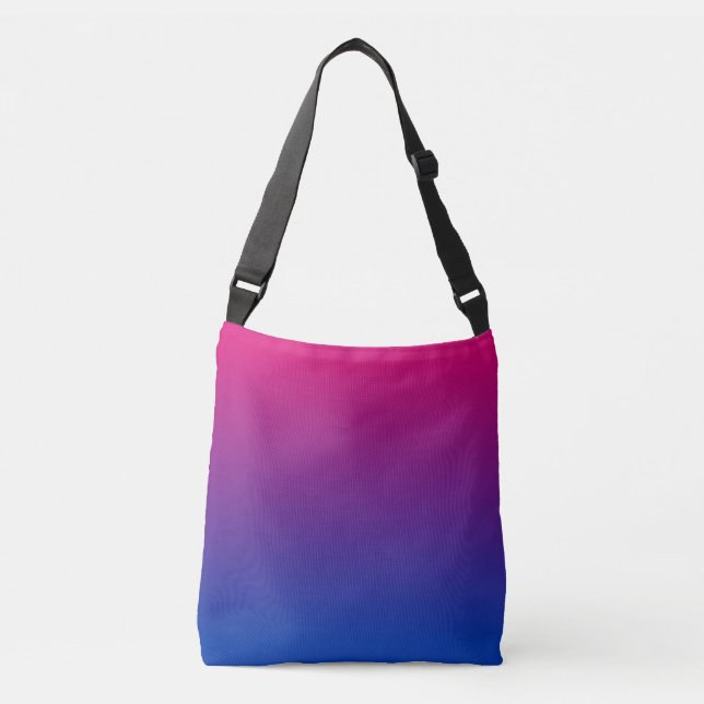 Bisexual Flag Gradient Crossbody Bag (Front)