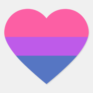 Bisexual Flag Heart Sticker