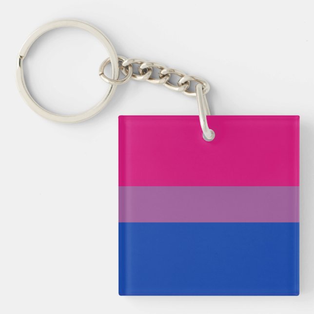 Bisexual Flag Key Ring (Front)