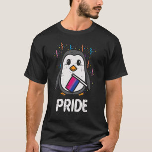 Bisexual Flag Penguin Lgbt Bi Pride Stuff Animal T-Shirt