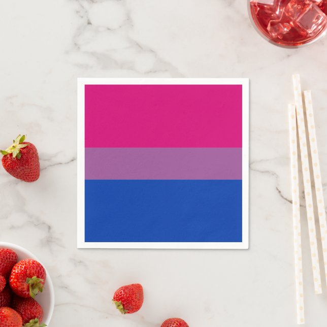 Bisexual Flag & Pride community / gender flag Napkin (Insitu)