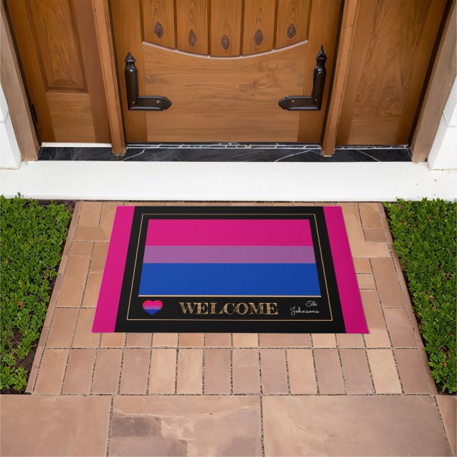 Bisexual Flag & Pride community House mats / LGBT (Outdoor)