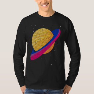Bisexual Flag Queer Saturn Bi Pride Lgbt Bisexual T-Shirt
