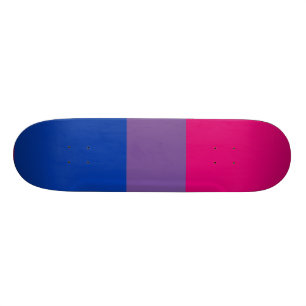 Bisexual flag skateboard