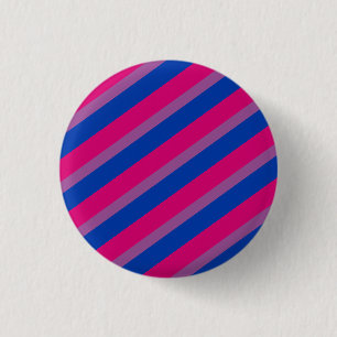 Bisexual Flag Stripes   Bisexual Pride  3 Cm Round Badge