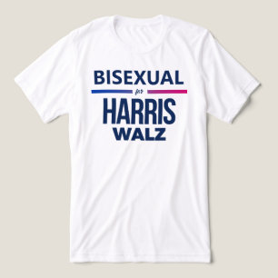 Bisexual for Harris Walz Tri-Blend Shirt