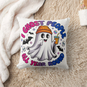 Bisexual Funny Halloween – I Ghost People Cushion