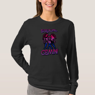 Bisexual Gemini Zodiac Sign Birthday Horoscope Lgb T-Shirt