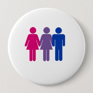 Bisexual Girl 10 Cm Round Badge