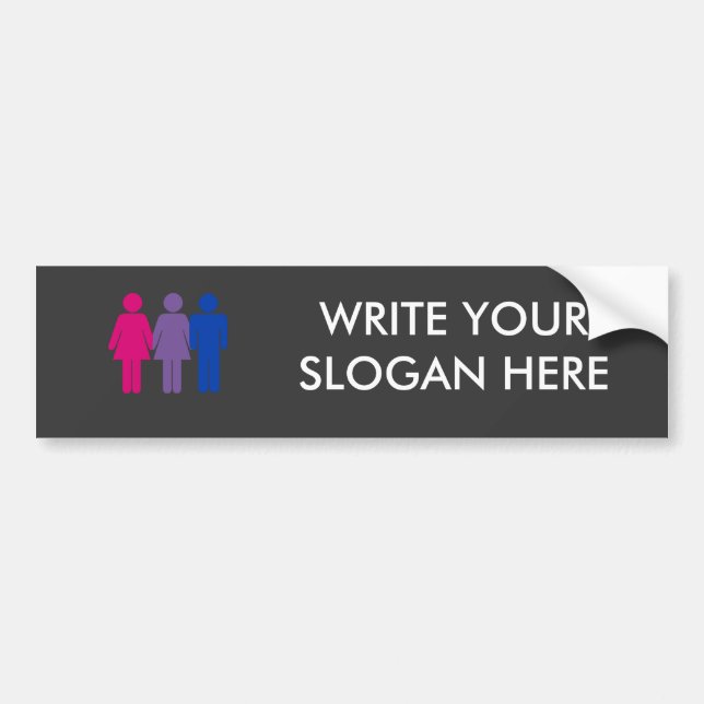 Bisexual Girl Bumper Sticker (Front)