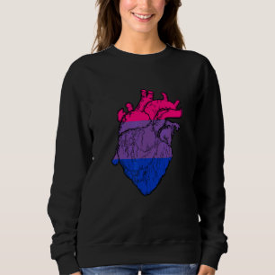 Bisexual Heart Bi Pride Bisexual Pride LGBTQ Bisex Sweatshirt