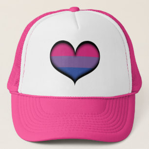 Bisexual Heart Trucker Hat