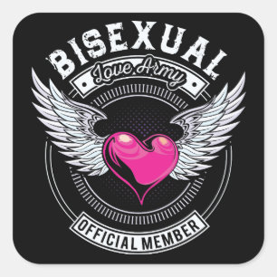 Bisexual Love Army Stickers