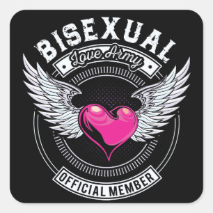 Bisexual Love Army Stickers (Small)