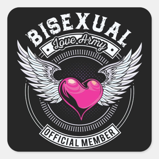 Bisexual Love Army Stickers (Small) (Front)