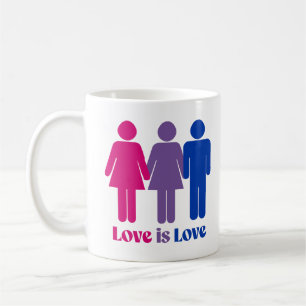 Bisexual Love is Love Female Coffee Mug